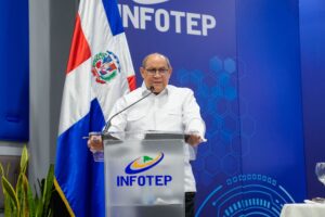Rafael Santos Badía, director general del INFOTEP durante Encuentro Regional sobre Certificación de Saberes y Profesionalización del Trabajo de Cuidado --