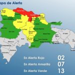 COE eleva a 22 provincias en alerta por frente frío; Puerto Plata y Espaillat en roja