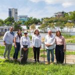 Carolina supervisa avances en remodelación del parque Núñez de Cáceres