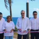 Presidente Abinader y ministro Collado inauguran segunda etapa del malecón de Santo Domingo Este.